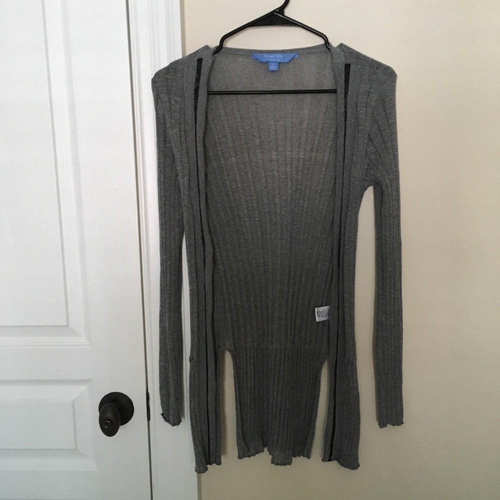 Simply Vera Wang Grey Cardigan